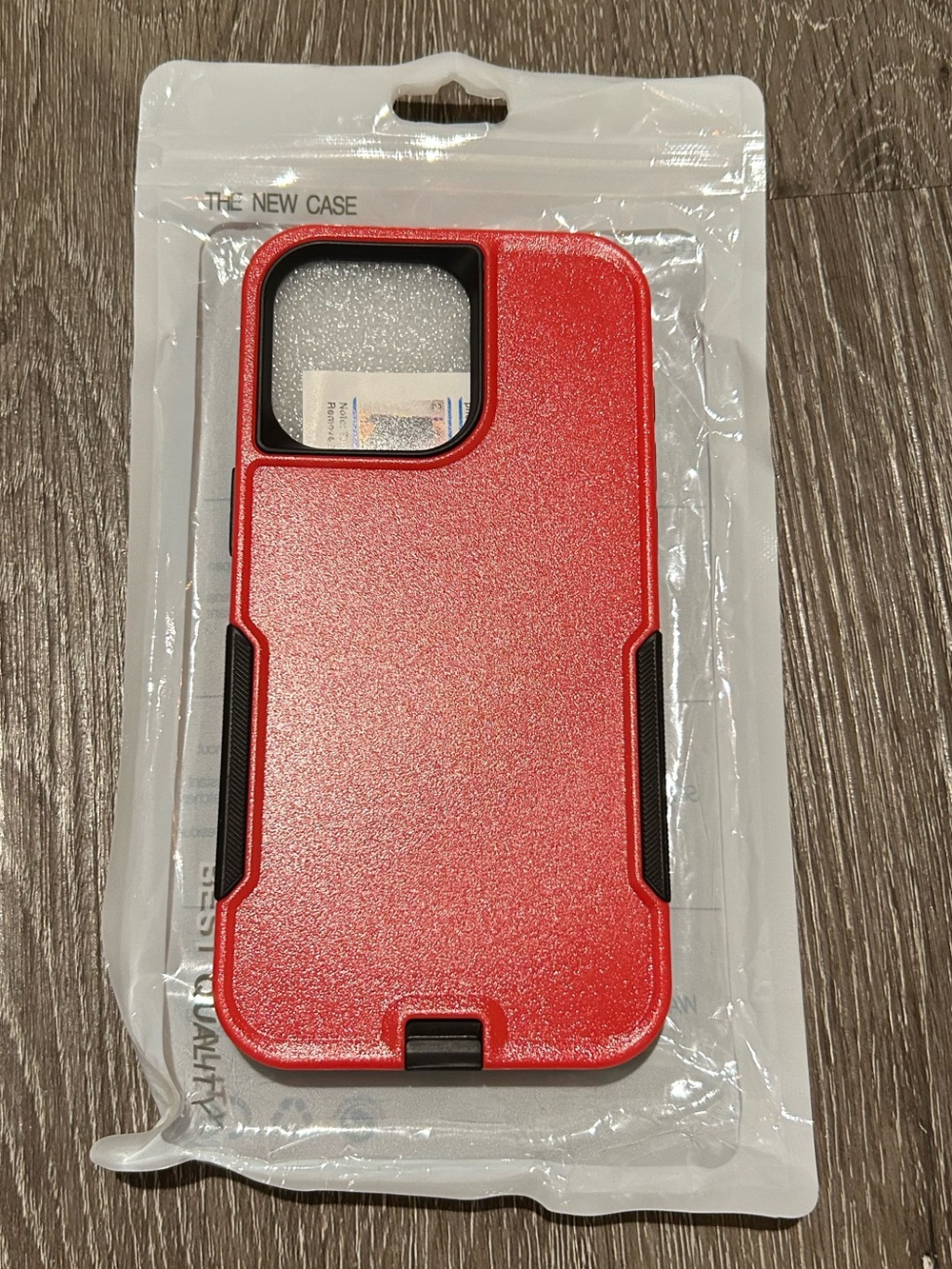 New iPhone 15 Pro Max Red and Black Phone Case